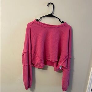Women's Pink Cropped Top